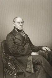 Conde Ernst Philipp Brunnow (1797-1875) grabado por D.J. Pound de una fotografía, de 